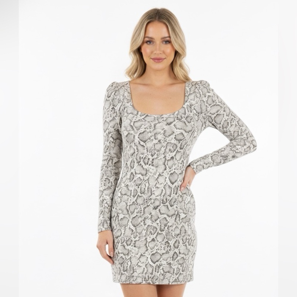 VELVET snake print dress size medium